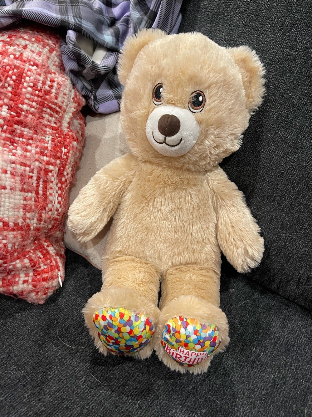 Build a bear Light Brown Birthday Bear Stuffed Animal